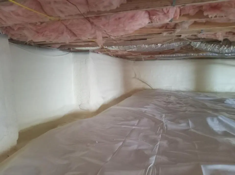 Crawl space encapsulation with closed-cell spray foam for Spray Foam Roofing Repair in Hemet